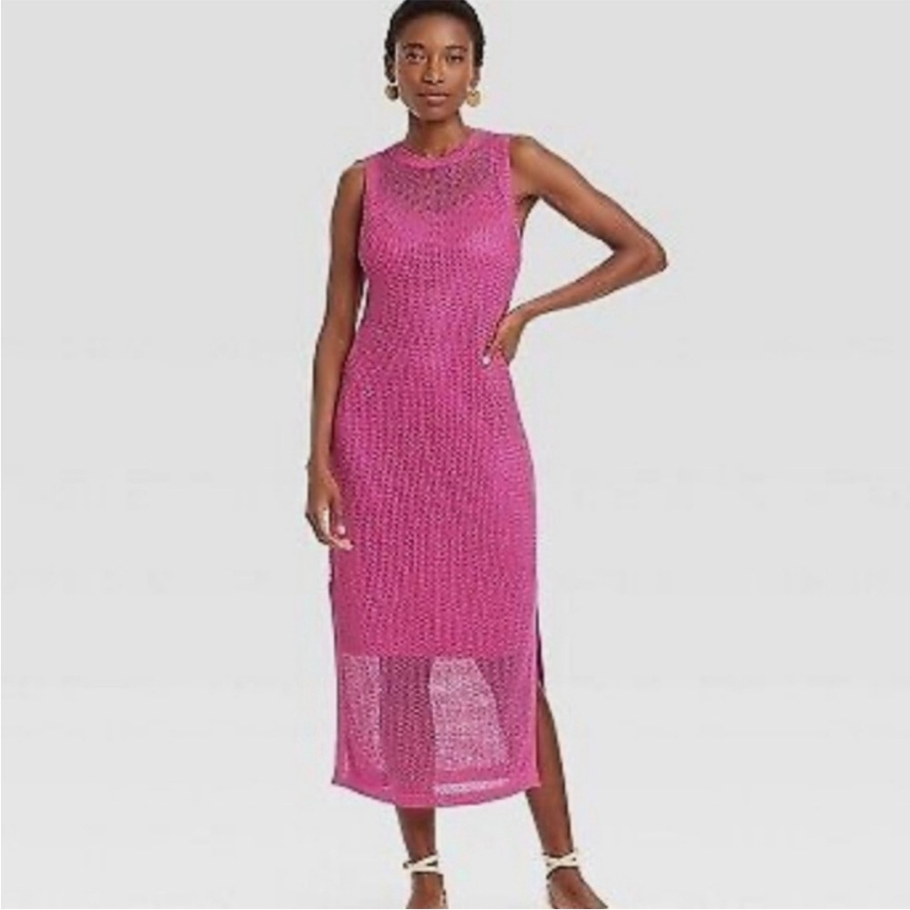 NWOT A New Day Pink Sheath Midi Dress for Cocktail